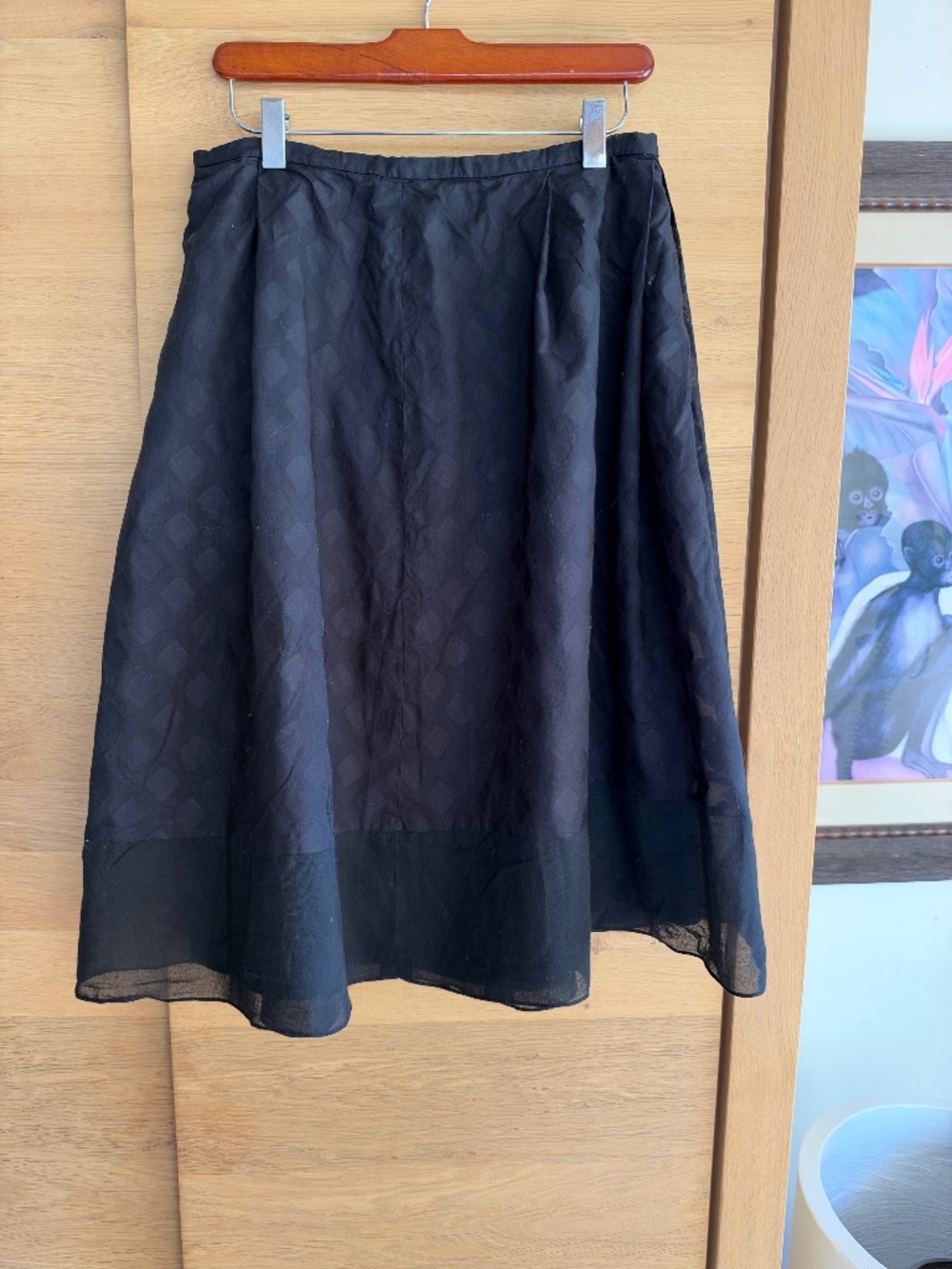 BARNEY's NEW YORK Couture Black Cotton Skirt